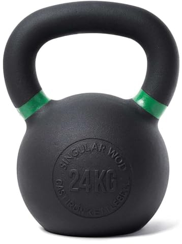 KETTLEBELL CAST IRON 24 KG SINGULARWOD – Pesa rusa de hierro fundido para crosstraining y fitness. Ideal para swings, snatch, clean y press.