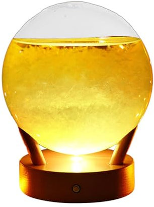 Prévisions météorologiques - Station météo en verre tempête - Prévisions météorologiques - Bouteille en verre tempête - Décoration de la maison pour salon, balcon