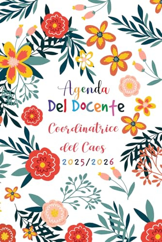 Agenda del Docente Giornaliera 2025/2026 A5: 1 giorno per pagina | Coordinatrice del Caos | Planificatore giornaliero e mensile per gestire il lavoro e organizzare tutte le attività didattiche.