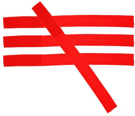 Sangle de Treuil pour Remorquage, 4 Pièces en Polyester Rouge | Charge et Remorque, Tissage Haute Résistance, Fixation Sûre, Stabilité Fiable, Manipulation