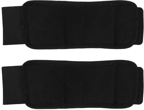 SHOWERORO Polainas Unidades para Protectoras Caballo Patas de Cascos Protección Tela Oxford Negra, Fáciles de Limpiar, Paquete de 2 para Cuidado de Caballos