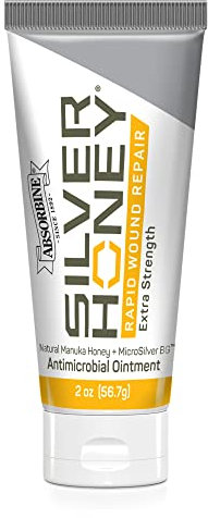 Silver Honey Rapid Wound Repair with Manuka Honey and MicroSilver, Powerful Natural Fast-Acting Equine Wound Care, Veterinarian Tested Animal Wound Care