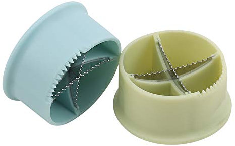 IKAAR 2 Stück Nussknacker Kastanien Clip Kastanienöffner Kastanien Schneider Nussöffner (Blau + Grün)