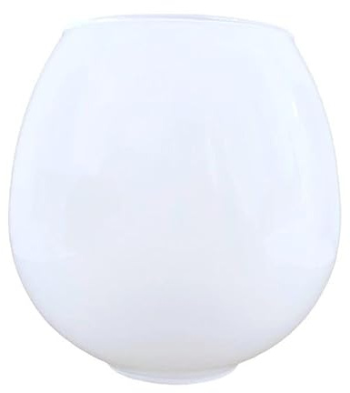 Tulipa de cristal KIWI 12x8cm opal brillo apertura 4cm