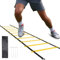 Koordinationsleiter Fußball Trainingsset, Trainingsleiter Fussball Trainingszubehör, 6m Koordinationsleitern für Fußballtraining, Kinder Reaktionstraining Koordinationstraining für Basketball Handball