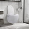 Swpsd Wall Hung Rimless Toilet with Bidet Function Ceramic Comfort Height Toilets Soft-close White