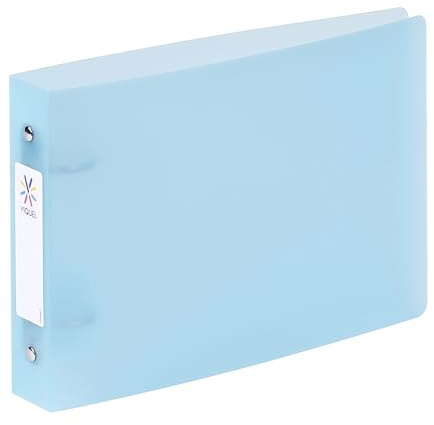 Viquel - Bristol Index Folder with Identification Labels - 2 Rings - A5 Size (25x16.5cm) - Blue