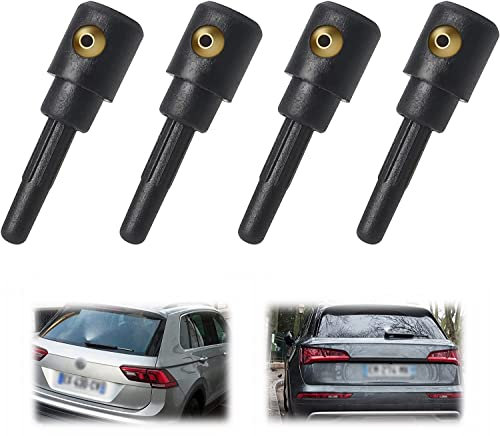 Ugello Lavavetri Posteriore per Auto 4 Pcs Getti Tergicristallo a Foro Singolo 3B9955985A, Ugello Lavavetri Universale Ugello Acqua per Tergicristallo Posteriore per AD A3 A4 A6 RS4 RS6/VW/Golf/Skoda