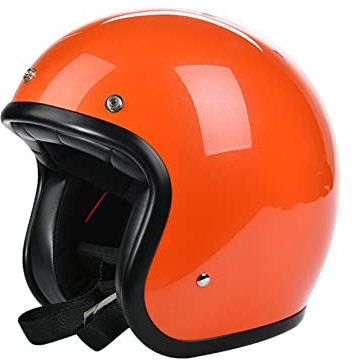 Bunt Motorrad Offener Helme, Motorrad 3/4 Helme, Retro Motorrad Halbhelme DOT/ECE-Zulassung, Vintage Motorradhelm, Tragbarer Jethelme Herren Damen ( Color : F , Size : XL=(61-62cm) )