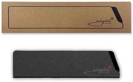 REDSALT® smart protect^ universal ABS-Messerschutz mit Fleece für hochwertige Messer bis 18cm | 100% BPA-freier Klingen-Schutz für Küchenmesser Kochmesser aller Art | Schutzhülle Messerhülle