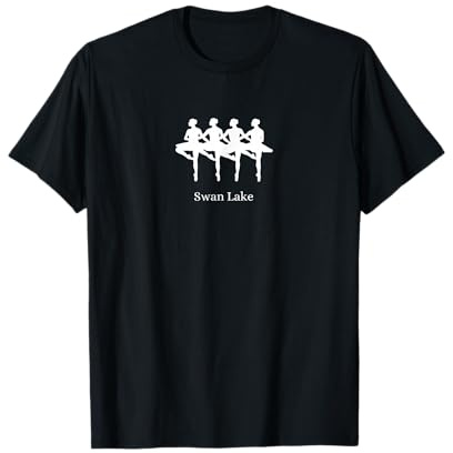 SWAN LAKE Ballet Dancer Ballerina White Big Little Swans T-Shirt