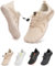 Barfußschuhe Wasserschuhe Herren Damen Fitnessschuhe Zehen Training Outdoor Barfuss Wanderschuh Atmungsaktiv Schnell Trocknend Badeschuhe(Beige 40)