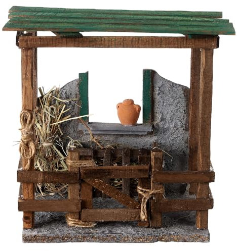 Holyart Stalla Pecore presepe 12 cm 20x20x15 cm presepe Napoletano