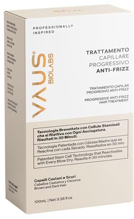 VAUS® BIOLABS | Formula BIO brevettata UE | Primo trattamento anticrespo progressivo effetto btox capelli | N° 1 anti crespo per ricci | Potente trattamento idratante | tutti i tipi