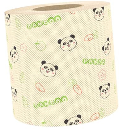 Anneome Panda Printing Roll Paper Bamboo Toilet Paper Funny Decorative Tissue for Bathroom Toilet Towel Bulk