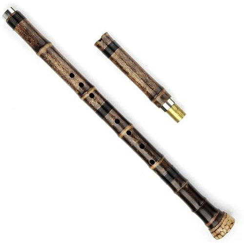 Flauta de bambú profesional Flauta de bambú púrpura instrumento de viento de madera para principiantes y profesionales(F)