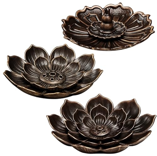 3 Stück Räucherstäbchen Halter, 6 Loch Räucherstäbchenhalter, Incense Holder, Halter Für Räucherstäbchen Und Räucherkegel, Ideal Für Meditation, Yoga Und Wohnzimmerdekoration