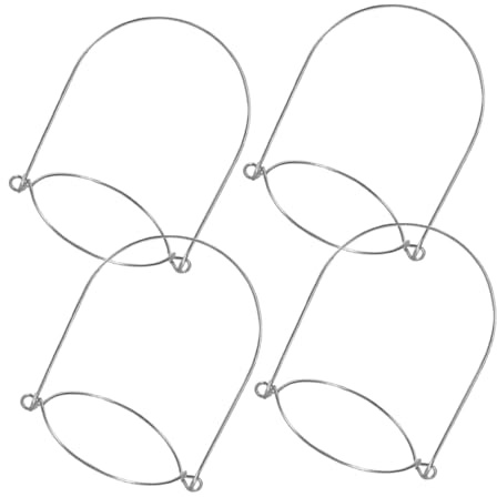 VALICLUD 4 piezas Asas para Tarros Mason de Boca Ancha Colgadores de Alambre de Acero Inoxidable para Frascos de Vidrio Ganchos para Colgar Cocina y Exterior Soporte Ergonómico y Ahorro de