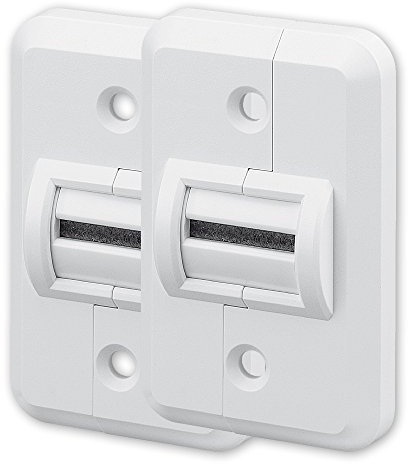 Set: 2 x Energiespar Gurtführung, Bürstendichtung, Einlauf, Nachrüsten, bis 23 mm Breite Rolladengurt, Farbe: weiß, Montage ohne Gurtausbau, Großer Energieeinspareffekt, von EVEROXX®