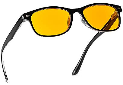 Suertree Blåljusglasögon 95% Blåljusfilter Läsglasögon Gula glas UV-skydd Datorglasögon Spelglasögon för PC 1.5x BM163