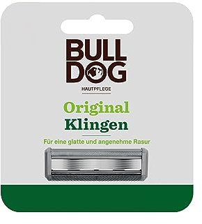 BULLDOG Original Rasierklingen | 5-fach Klinge | 4 Ersatzklingen
