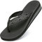 ChayChax Zehentrenner Damen Bequem Flip Flops Sommer Pantoletten Plateau Pantoffeln Rutschfest Badelatschen, Grau, 40 EU