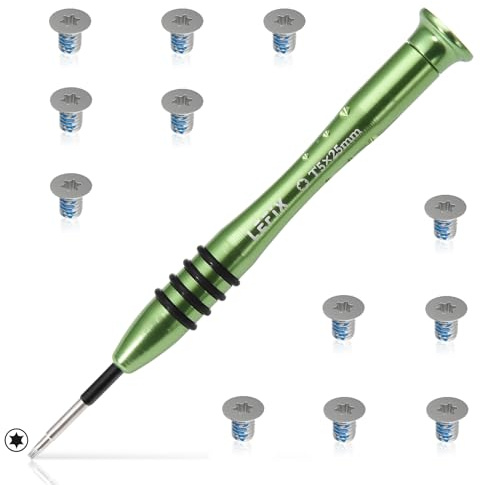 LeFix 12 tornillos M2x3 T5 para reposamuñecas compatibles con Dell XPS 13 9343 9350 9360|XPS 15 9550 9560|Precision M5510, Torx T5 destornillador incluido en el kit