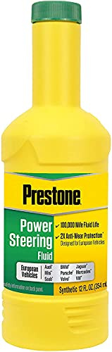 Prestone European Vehicles Power Steering Fluid, 12 oz., Pack of 6