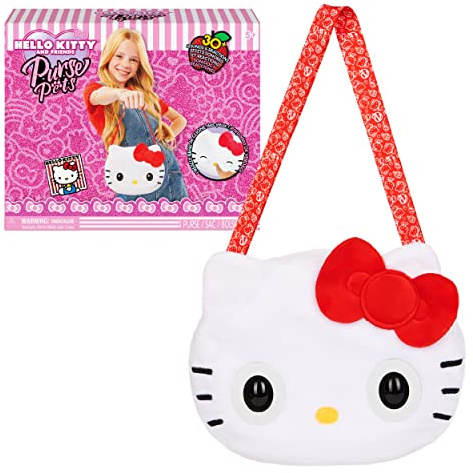 Purse Pets - Bolso Mascota INTERACTIVA - Sanrio Hello Kitty and Friends - Bolso niña y Mascota Interactiva Hello Kitty con más de 30 Sonidos y Reacciones - 6065365 - Juguetes niña 5 años +