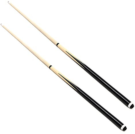 Genubi Industry Pool Cue Stick/Billiards Cue Stick, Pool Stick 58 Set of 2, Hardwood Pool Sticks, 2-Piece Billiard Pool Cue Stick for House and Bar