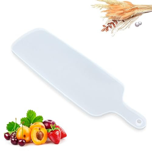 Stampi per Sottobicchiere in Resina, Stampi in Resina Siliconica con Manico, Stampi per Porta Bicchiere di Vino Vassoio Stampi, Stampo per formaggi in resina epossidica con manici pagaia