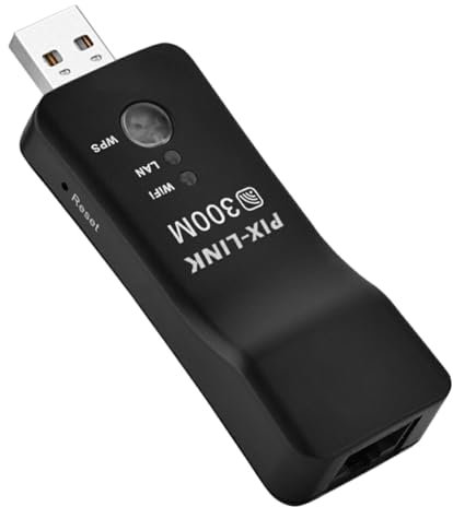 eexuujkl Compatibilidad Universal USB inalámbrico WiFi Adaptador de Red de TV Inteligente configuración rápida ABS USB TV Wi-Fi Dongles Adaptador fácil