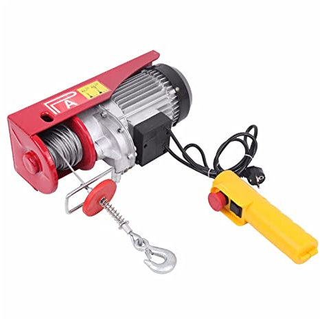 KOZWAY Montacargas eléctrico 300/60 0kg Motor de cabrestante de cabrestante cabrestimo al polipasto de Cuerda con Control Remoto for el Taller de la Tienda de viviendas