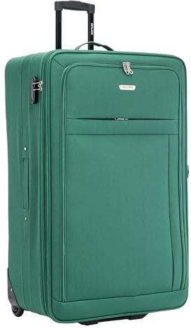 32 Extra Large Suitcase Super Lightweight Luggage Integrated Combination Lock 20% Expandable 2 Wheel Soft Shell Check in Hold Luggage for 30kg