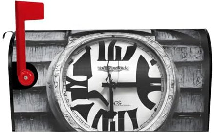 Musical Theme Music Clefs Print Mailbox Cover Durable Oxford Cloth for American Standard & Large Size Mailboxes