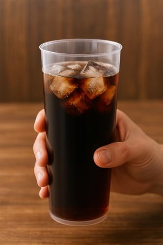 Sanjoma Chemical Solutions Vasos de tubo Pack economico reutilizables 300ml - Color Transparente - Plástico duro (Polipropileno) - Libres de BPA ecologicos y reciclables (Pack 250)