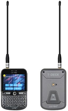LILYGO T-Deck Plus ESP32-S3 LORA-89 SX1262 Ulbox GPS Teclado Negro Pantalla 2,8 pulgadas TTGO Development Board Antena Externa Correa ABS Shell