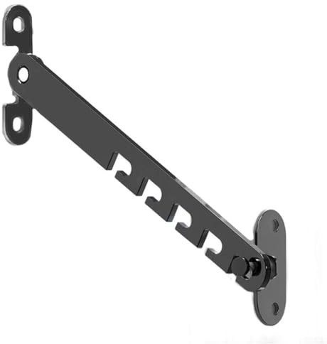 Cerradura segura para ventanas inclinables con limitador de seguridad infantil y construcción para uso a largo plazo (negro largo)