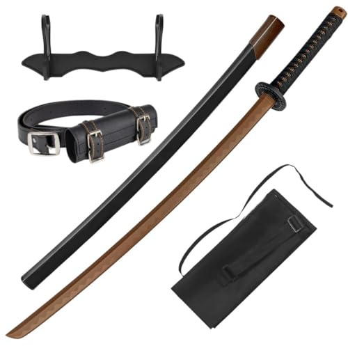 57 SPECIAL REPLICAS Bokken Katana 102 cm in Polipropilene - Spada da Allenamento Arti Marziali con Fodero & Cintura - Accessorio Kendo Aikido Iaido con Supporto & Borsa, GXSW-07