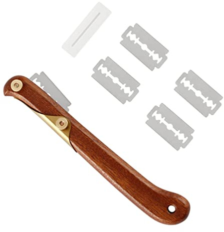 Angoily Bread Lame Tool Bread Knife with Blade, 1 Set Dough Baking Cutter with Blades, Baker Tools Set for Kitchen, Wooden Slicer for Bakers, Making French Sourdough Knives
