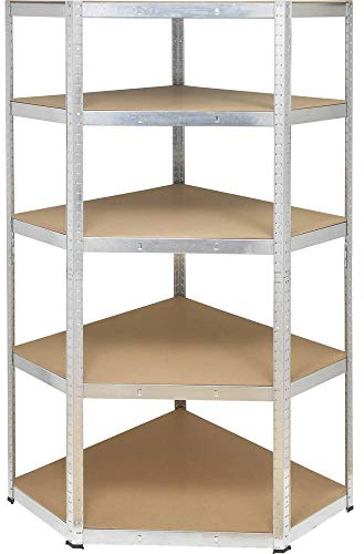 TOOLCRAFT KPW77 Lagerhylla hörnmodul 175 kg (B x H x D) 70 x 1.8 x 70 cm Metall, MDF Förzinkat, Silver Trägolv