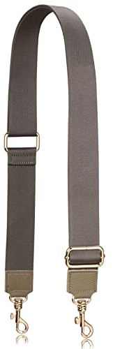 A ALLZEDREAM - Bolso cruzado de repuesto con correa gruesa y ajustable (punta de cuero gris piedra)