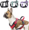 LiebeDD Hundegeschirr Rot XL - Brustgeschirr Hund Mittel Reflektierend Anti Zieh Hunde Geschirr Hund Zuggeschirr Gepolstert mit Griff Dog Harness für Welpen Kleine und Mittelgroße Hunde