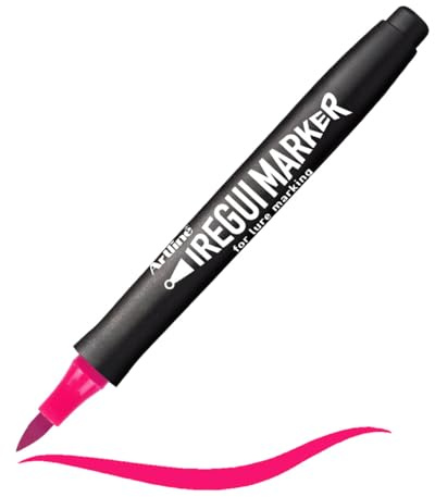 Artline Iregui Lure Marker, UV Reflective Brush Tip, Glow Pink