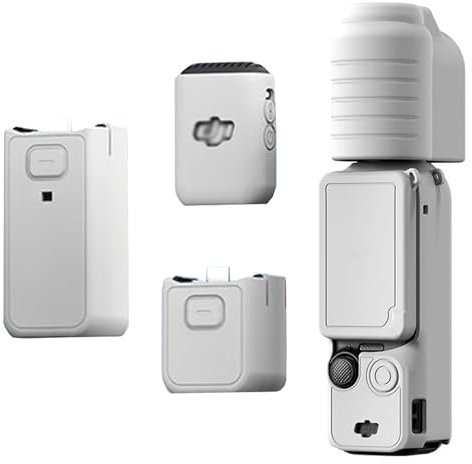 Buziba Custodia protettiva in silicone per DJI Osmo Pocket 3, custodia protettiva in silicone, accessorio per action camera (grigio)