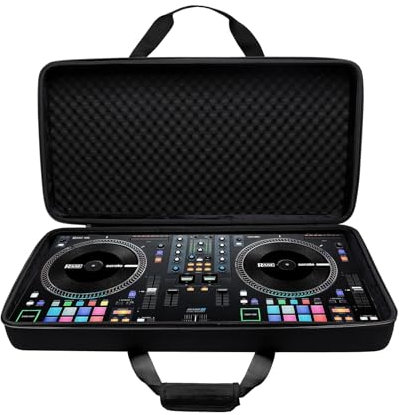 DR·AMIU Hartschalenkoffer kompatibel mit Range One, Rane One MKII, Hercules Inpulse T7 2 Deck DJ Controller – Aufbewahrungstasche, Schwarz