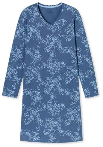 Uncover by Schiesser Uncover Nightwear Chemise de Nuit, Bleu Atlantique_182851, 52 Femmes