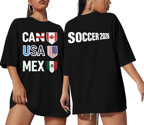 Soccer Cup 2026 Shirt Women USA Football Soccer Jersey Game Day Ball Game T-Shirt Casual Host Sports Short Sleeve Tops