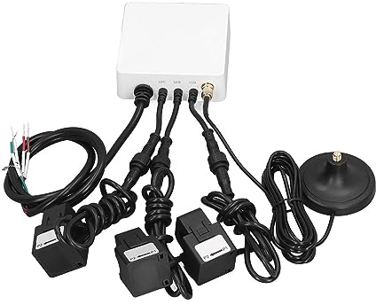 Fafeicy Misuratore di Energia per Casa Intelligente Contatore di elettricità Misuratore di Potenza Monitor di Energia con Sensori CT 3x200A per il Monitoraggio Dell'utilizzo Energetico