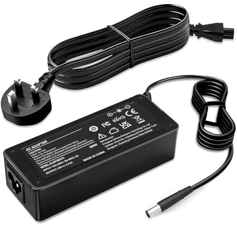 90W Laptop Charger Compatible with Hp Elitebook 8470p 8460p 8440p 8560p 8760p 8460w 8470w probook 4530s 4540s 6560b 6460b 4520s Pavilion DM1 DM3 DM4 DV3 DV4 DV5 DV6 Power Supply Cord 7.4 * 5.0mm